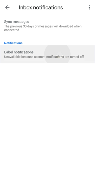 label notify